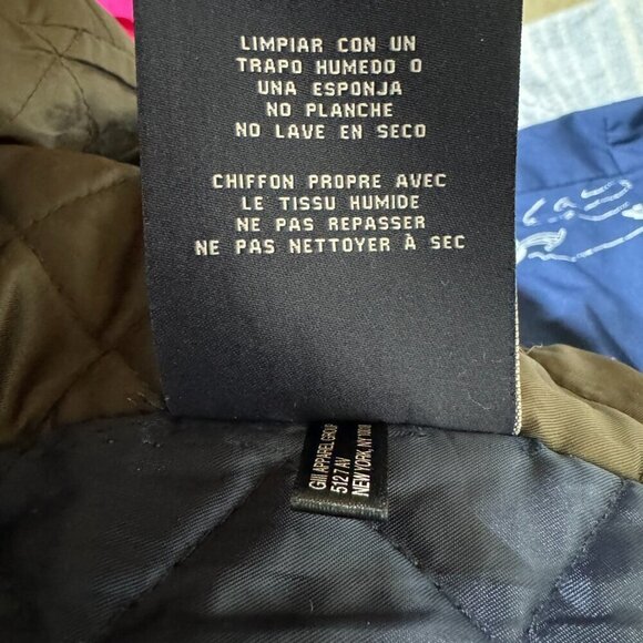 Tommy Hilfiger Faux Leather Quilt Lined Jacket - Picture 12 of 13